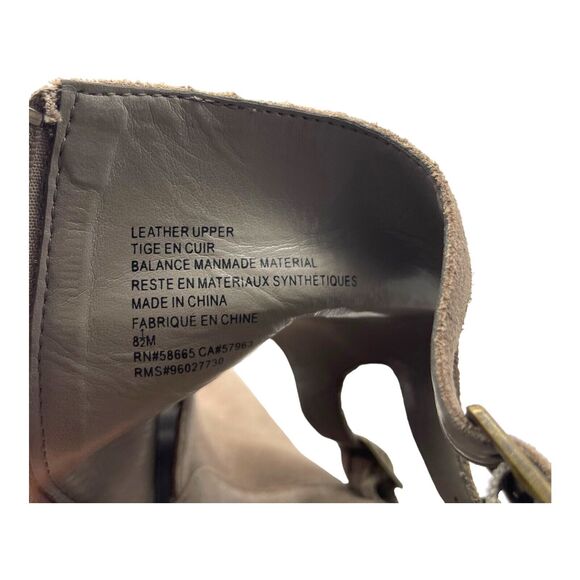 Melrose & Market Booties Womens 8.5 Suede Coastal Cowgirl Boho Peep Toe Boot - Picture 11 of 13